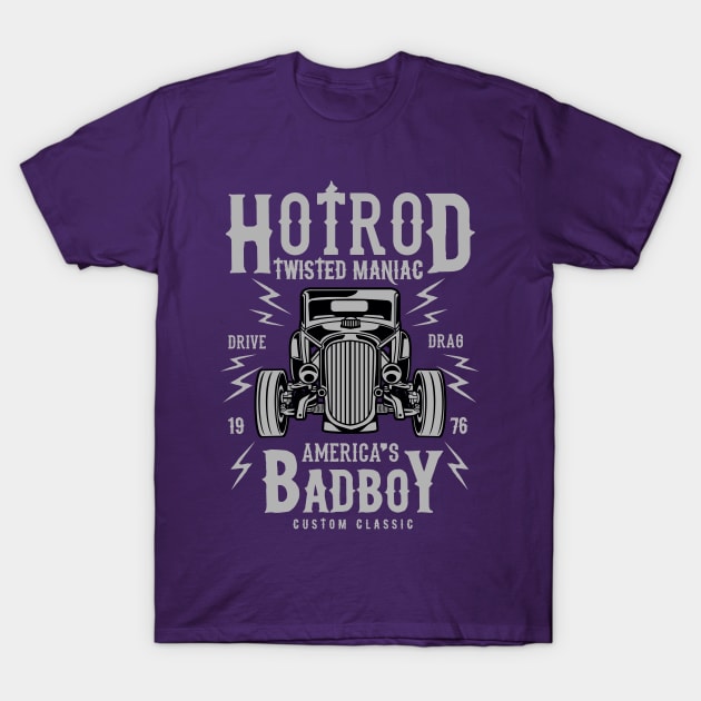 Hot Rod Bad Boy T-Shirt by lionkingdesign